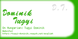 dominik tugyi business card